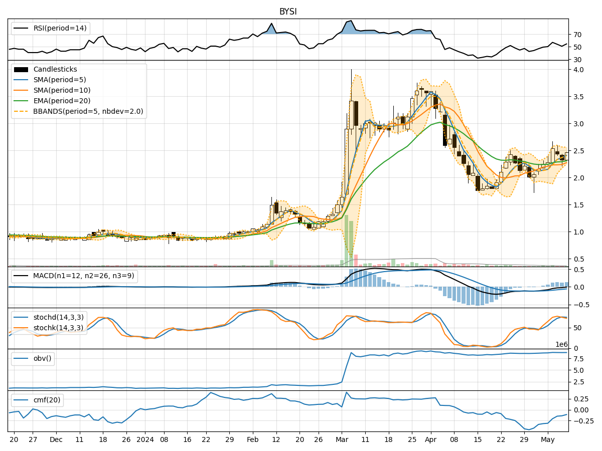 Technical Analysis of BYSI